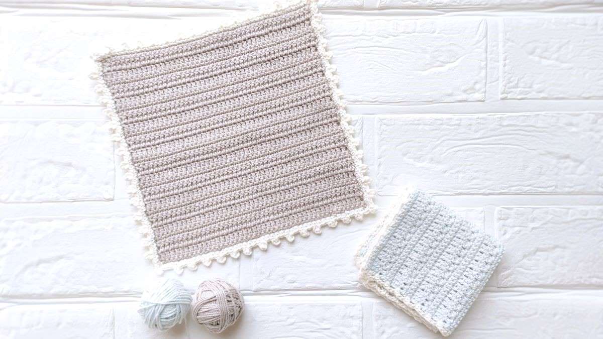 かぎ針編み　ハンカチ　手編み
