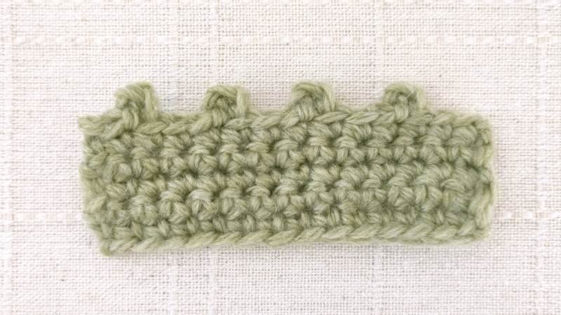 引き抜きピコット　編み方　かぎ針編み