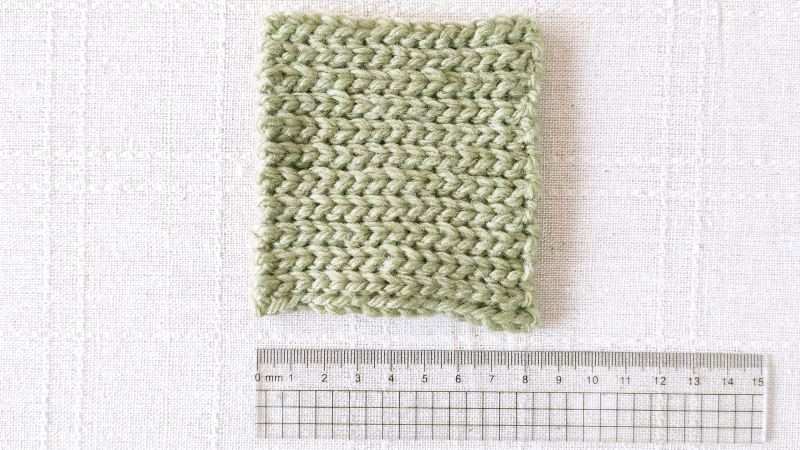 うね編み　引き抜き編み　かぎ針編み